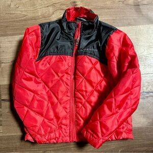 Weatherproof Kids Red and Black Quilted Jacket (262)